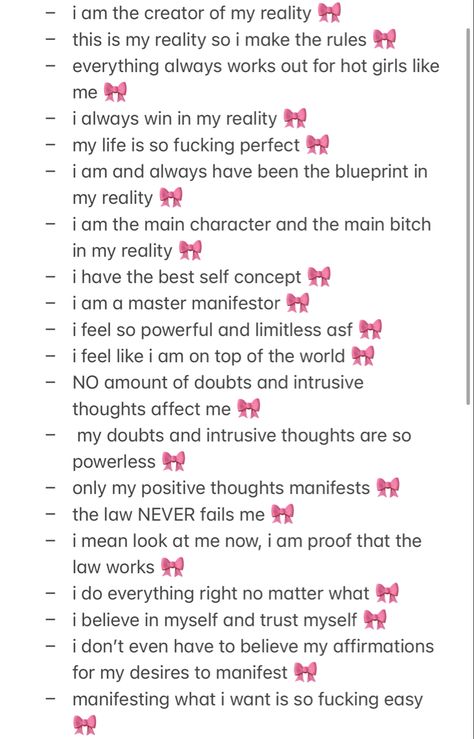 School Affirmations Aesthetic, Tumblr Affirmations, Princess Affirmations, Self Concept Affirmations, Vision Board Affirmations, Vision Board Manifestation, Vie Motivation, Self Concept, Daily Positive Affirmations