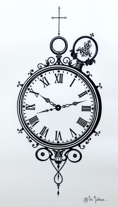 Celebrate the passage of time with bold blackwork tattoos featuring intricate clock designs. ⏰🖤 #BlackworkClockTattoo #TattooArt #InkDesigns Grandfather Clock Tattoos, Clock Stencils Tattoo, Half Clock Tattoo Design, Old Clock Tattoo Design, Vintage Clock Tattoo, Timeless Clock Tattoo, Clock Tattoos For Women, Old Clock Tattoo, Clock Face Tattoo