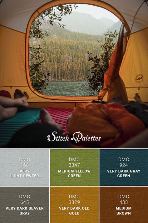 Outdoor Color Palette, Embroidery Color Palette, Light Pewter, Adventure Branding, Green Color Combinations, Camper Trailer Remodel, Color Schemes Colour Palettes, Color Magic, Color Palette Design