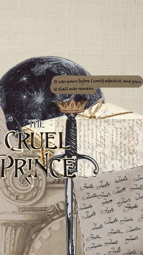 the cruel prince 🏛️ Cruel Prince Wallpaper, Prince Wallpaper, Prince Poster, Inheritance Trilogy, Prince Quotes, Book Reading Journal, The Cruel Prince, Book Wallpaper, Favorite Book Quotes