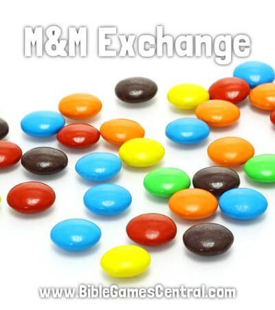 M and M Exchange Featured Church Youth Group Activities, Bible Games For Youth, Fun Youth Group Games, Games For Ladies, Icebreaker Games, Sunday School Games, Youth Group Activities, Meeting Planning, Bible Object Lessons