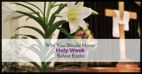 Why You Should Honor Holy Week Before Easter Week Before Easter, Holy Monday, What Is Lent, Easter Vigil, Maundy Thursday, Holy Saturday, Candle Wreaths, Single Candle, Advent Candles