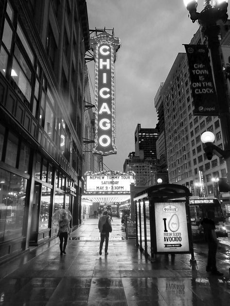 Chicago Astethic, Black And White Casino Aesthetic, Black And White Downtown Aesthetic, Chicago Aesthetic Black And White, Chest Tattoo Sketches, Chicago Black And White, Chicago Signs, New York City Black And White Aesthetic, Chicago Tattoo