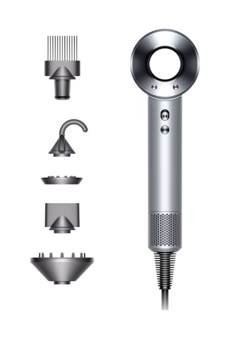 Dyson Supersonic™ Hair Dryer: News & Reviews | Dyson White Silver Hair, Hair Dryer Reviews, Chicago Living, Supersonic Hair Dryer, Dyson Hair, Silver Display, Chicago Aesthetic, Dyson Hair Dryer, Dyson Supersonic