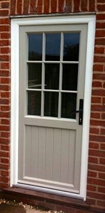 Upvc Window Colours Uk, Upvc Back Door, Backdoor Ideas Back Doors, Upvc Front Door, Cottage Front Doors, Cottage Door, Porch Doors, Double Front Doors, Front Door Entrance