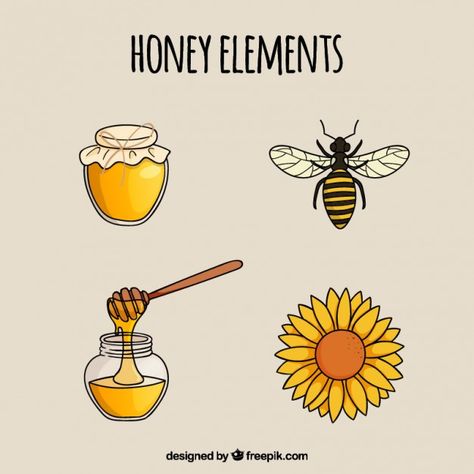 Bee Vectors, Photos and PSD files | Free Download Honey Drawing Simple, Honey Doodle, Honey Drawing, Honey Bee Images, Bee Room, Honey Art, Honey Logo, Bee Images, Bee Drawing