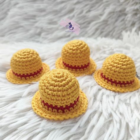 Crochet Luffy Hat keychain 💛💙 #handmadebytÜway #crochetph #onepiece #OnePieceAnime #Nakama #Luffy #crochetkeychain #luffyhatcrochet #luffyonepiece Crochet Luffy, Luffy Hat, Crochet Keychain, One Piece Anime, Crochet Hats, One Piece, Hats, Crochet, Quick Saves