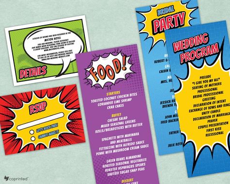 Wedding Invitation Funny, Book Wedding Invitations, Cartoon Wedding Invitations, Comic Book Wedding, Superhero Wedding, Funny Wedding Invitations, Song Request, Wedding Lounge, Rustic Save The Dates