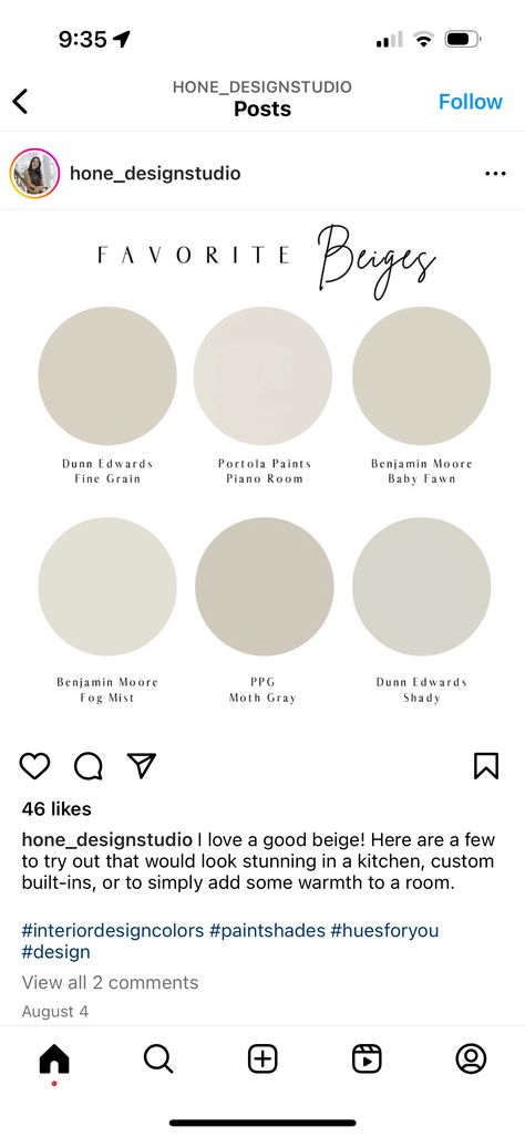 Piano Room Sherwin Williams, Piano Room Paint Color, Portola Paint Piano Room, Piano Room Paint Color Portola, Piano Room Portola Paints, Dunn Edwards Paint Colors Interiors, Paint Color Pallets, Portola Paint, Painted Pianos