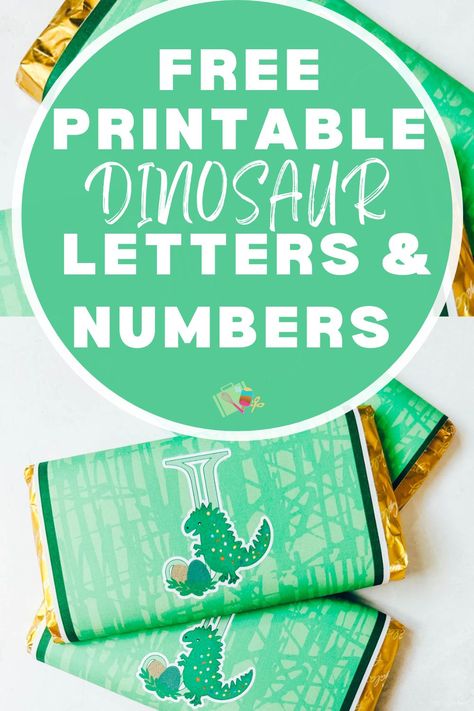 Dinosaur Alphabet Letters & Numbers ⋆ Extraordinary Chaos Dinosaur Alphabet Letters, Dinosaur Letters, Dinosaur Projects, Dinosaur Alphabet, Banner Shapes, Magnetic Paper, Free Printable Letters, Sticker Printer, Personalized Cards