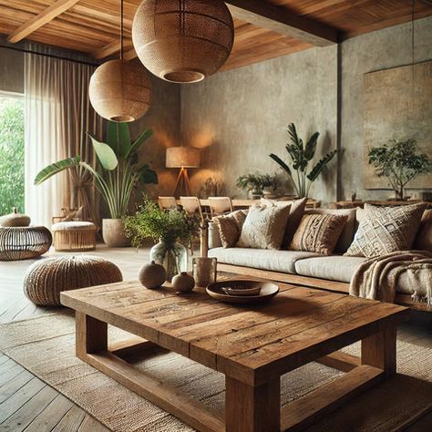 Embrace Tropical Elegance: A Modern Boho Bali Interiors Modern Bali Interior Design, Chip And Joanna Gaines Lake House, Tulum Style Decor Living Room, Bali Style Apartment, Safari Chic Interior Design, Tropical Condo Interior, Modern Balinese Interior Living Rooms, Industrial Boho Interior Design, Bali Decor Interior Design