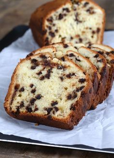 Gluten Free Chocolate Chip Yogurt Quick Bread. Soft, tender bread made with yogurt. Your new favorite quick bread recipe! Chocolate Chip Bread Recipe, Gluten Free Quick Bread, Beginners Bread Recipe, Editors Note, Chocolate Chip Bread, Gluten Free Chocolate Chip, Gluten Free Sweets, Easy Bread Recipes, Crumpets