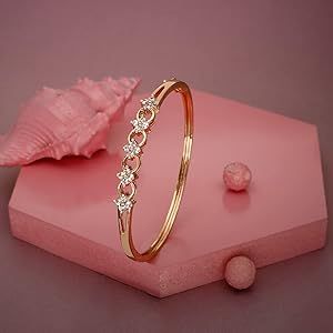 Rose gold looks very beautiful and is the latest trend-setter. Buy rose gold bracelets from Kalyan Jewellers and show-off your wrists. Gold Bangles Designs Latest, Latest Diamond Bracelet Designs, Gold Bracelet Designs, Rose Gold Bracelets, Kalyan Jewellers, Diamond Bracelet Design, Bride Jewelry, Gold Bride Jewelry, Gold Bracelets