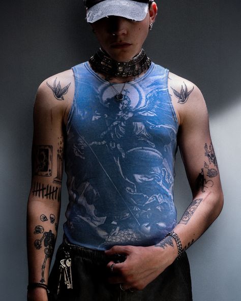 Michael- Sun printed tank top few pieces available now. Model: @geegobillot @shaye.rain #sunprint #cyanotype #fashion #tanktop Tshirt Design Inspiration, Concept Clothing, Printed Tank Tops, Clothing Brand, Tshirt Designs, Design Inspiration, Tank Top, Sun, Tank Tops