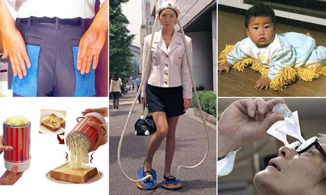 The most bizarre Japanese inventions ever created Japanese Inventions, Weird Inventions, Wanting A Baby, Weird News, Japanese Women, Tech News, Daily Mail, Celebrity Photos, How To Look Pretty