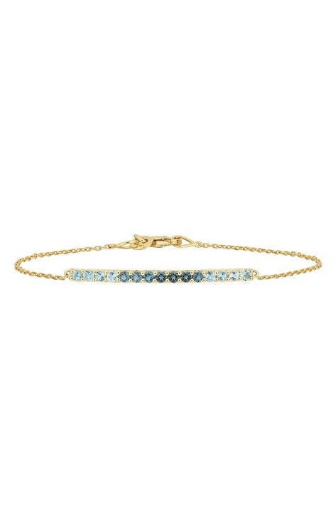 Women's Bracelets Gold Bar Pendant, Topaz Bracelet, Colorful Stones, Blue Topaz Bracelet, Bony Levy, Women's Bracelets, Handcrafted Bracelets, Bar Pendant, Gold Bar