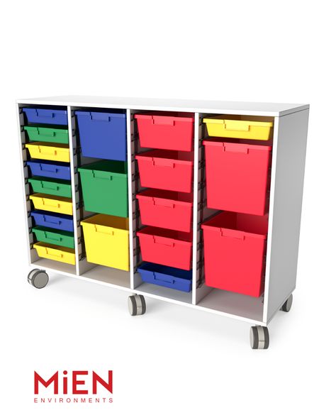 Stem Bin Storage Ideas, Makerspace Storage, Table Bins For Classroom, Rotating Hardware Bin, Classroom Table Bins, Makerspace Furniture, Different Mindset, Makerspace Design, Collaborative Learning Spaces