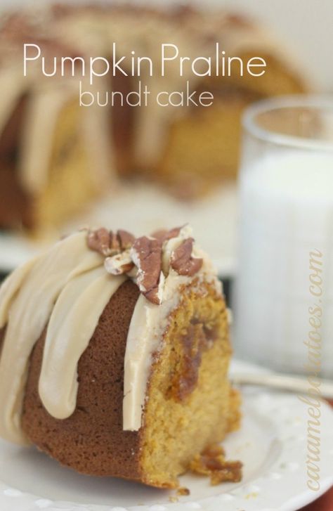 EAT MORE PUMPKIN: Favorite Pumpkin Recipes and {free} Pumpkin Printable Praline Bundt Cake, Caramel Potatoes, Pumpkin Praline, Cake Bundt, Pumpkin Bundt, Xmas Recipes, Pumpkin Bundt Cake, Pumpkin Eater, Yummy Deserts