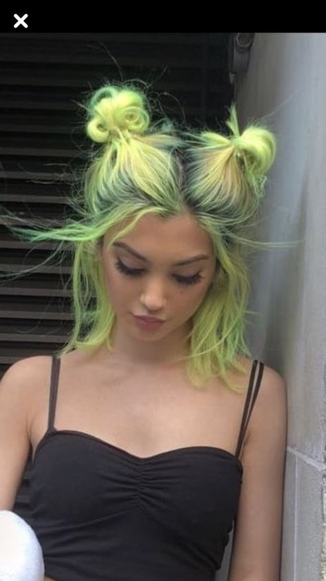 Green Hair Dye Ideas, Dye My Hair, Hair Dye Colors, Hair Inspiration Color, Cut My Hair, Hair Inspo Color, Aesthetic Hair, Green Hair, Pretty Hairstyles