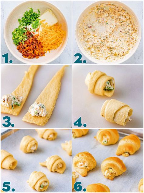 Jalepeno Popper Crescent Roll, Crescent Roll Recipes Appetizers Appetizer Ideas, Jalapeño Popper Croissant Rolls, Jalapeno Cream Cheese Crescent Rolls, Croissant Roll Appetizers, Christmas Appetizers Crescent Rolls, Ways To Use Crescent Rolls, Croissant Roll Ups, Crescent Roll Jalapeno Poppers