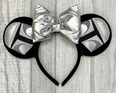 Bounty Hunter Mouse Ears - Etsy 3d Print Mickey Ears, Disney Ears, Minnie Ears, Oct 1, Bounty Hunter, Mickey Ears, Mouse Ears, Turbans, 3d Print