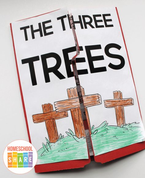 The Three Trees Story, The Tale Of Three Trees, Easter Unit Study, Trees Activities, Tale Of Three Trees, Bible Learning, Trees For Kids, Easter Crafts Preschool, Tree Story