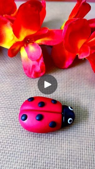 Fondant Ladybug Tutorial, Ladybug Cake Topper, Cocomelon Cake, Ladybug Cake, Modelling Chocolate, Cake Fondant, 10k Views, Cake Decorating Tips, Fondant Cakes