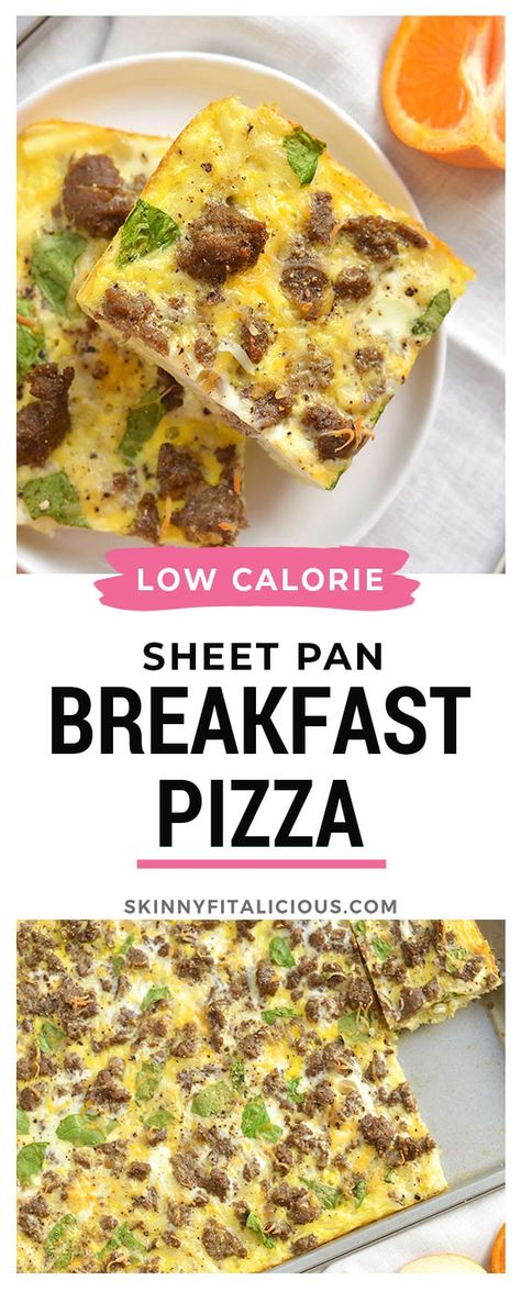 Pizza With Sausage, Low Cal Breakfast, Sheet Pan Breakfast, Healthy Sheet Pan, Prep Breakfast, Low Calorie Breakfast, Healthy Low Calorie Meals, Sausage Potatoes, Sport Nutrition