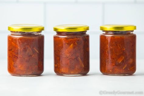 How To Sterilize Jars In The Oven | Greedy Gourmet Orange Chutney, Making Marmalade, Coconut Shavings, Kilner Jars, Oven Canning, Chipotle Pepper, Chutney Recipes, How To Store, Orange Recipes