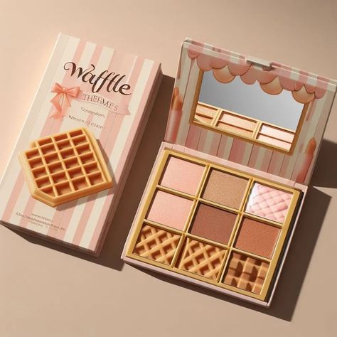 Makeup Brand Packaging, Makeup Palette Aesthetic, Y2k Makeup, Alat Makeup, Korean Makeup Tutorials, Makeup Accesories, Cosmetic Packaging Design, Makeup Package, Magical Makeup