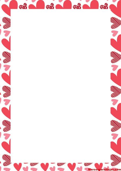 Borde para hoja San Valentin San Valentin Wallpaper, Wallpaper San Valentin, Valentines Border, Valentines Frame, Page Boarders, Valentine Frame, Valentines Day Border, Valentines Frames, American Girl Doll Furniture