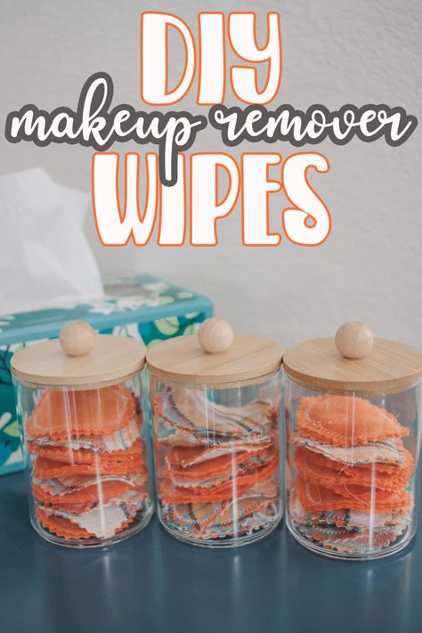 Cloth Wipes Diy, Diy Makeup Wipes Reusable, Homemade Makeup Remover Wipes, Homemade Face Wipes, Diy Makeup Wipes, Diy Makeup Remover Pads, Diy Makeup Remover Wipes, Wipes Diy, Homemade Makeup Remover