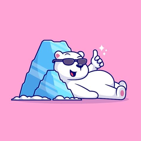 Catalyststuff | Freepik Ice Logo, Nature Icon, Ski Brands, Plant Logos, Cute Polar Bear, Vector Icons Illustration, Lay On, Animal Nature, Icon Illustration