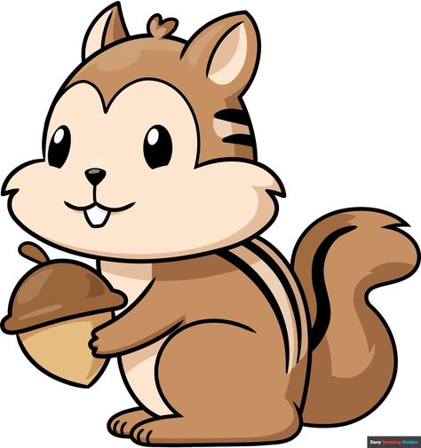 Learn How to Draw an Easy Cartoon Chipmunk: Easy Step-by-Step Drawing Tutorial for Kids and Beginners. See the full tutorial at https://easydrawingguides.com/how-to-draw-an-easy-cartoon-chipmunk/ . Chipmunk Cartoon Drawing, How To Draw Cartoon Characters Step By Step Easy, Chipmunk Drawing Cute, Woodchuck Drawing, Cute Chipmunk Drawing, Chipmunk Drawing, Chipmunk Cartoon, Cartoon Chipmunk, Simple Face Drawing