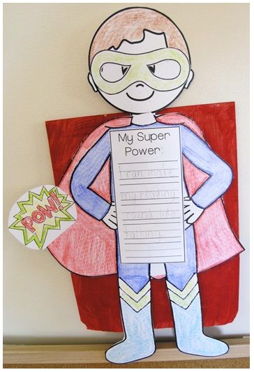 Goal Writing - Super Hero style! Superhero Art For Kids, Superhero Writing Activities, Hero Classroom Theme, Super Hero Activities, Super Hero Day, Hero Crafts, Silhouette Disney, Superhero Classroom Theme, Superhero Crafts