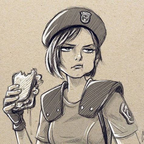 Cameron Mark (@cameronmarkart) • Фото и видео в Instagram Cameron Mark, Jill Sandwich, Resident Evil Girl, Resident Evil Collection, Character Artist, Resident Evil Game, Jill Valentine, Sketch Inspiration, A Well