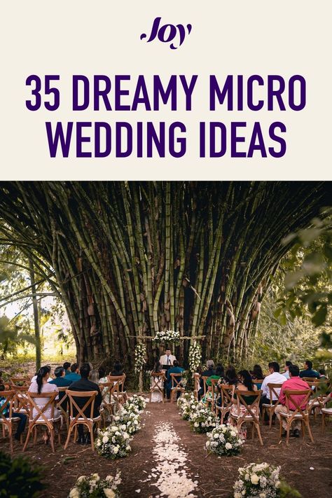 "Discover the allure of micro weddings with our enchanting ideas for an intimate celebration. From cozy venues to personalized touches, make your special day magical on a smaller scale. Embrace the beauty of simplicity and create memories that last a lifetime. 💕✨ #MicroWedding #IntimateCelebration #DreamyWeddingIdeas Diy Micro Wedding Decor, Small Micro Wedding Ideas, Micro Wedding Locations, Unique Intimate Wedding Ideas, Microwedding Venue Ideas, Microwedding Planning Checklist, Microwedding Aesthetic, Luxury Micro Wedding, Private Wedding Ideas