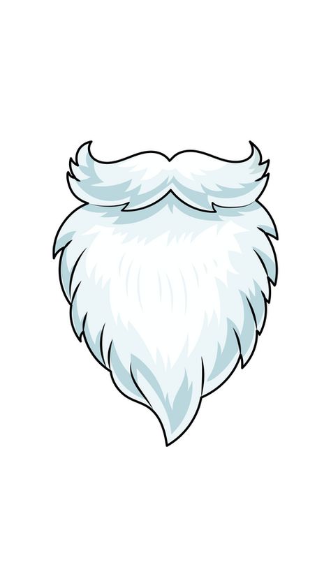 Here you can try face decoration in our Santa Claus Beard Sticker that features Santa Claus, also known as Father Christmas, Saint Nicholas, Saint Nick, Kris Kringle, or simply Santa. He is a... Mustache Template, Beard Stickers, Christian Culture, Beard Illustration, Beard Drawing, Spindle Crafts, Face Decoration, Christmas Template, Photobooth Props