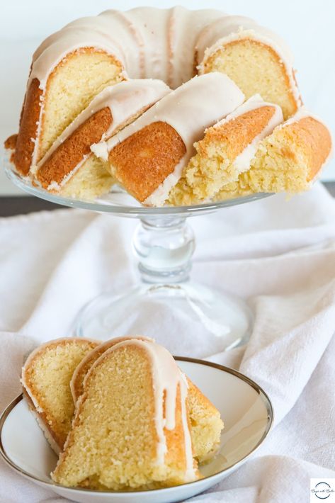 Vanilla Butter Pound Cake, Vanilla Pound Cake With Glaze, Pound Cake Vanilla, Begin With Butter, Easy Vanilla Pound Cake, Vanilla Bundt Cake With Pudding, Vanilla Bean Pound Cake, Pound Cake Icing Recipe, Vanilla Pound Cake Recipes Moist