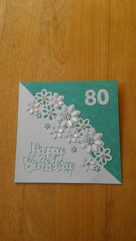 For my cousin's birthday Handmade 80th Birthday Card For Women, 80th Birthday Cards Handmade, 80 Birthday Cards Handmade, 80th Birthday Cards For Ladies, 80th Birthday Cards Handmade For Women, Female Birthday Cards Handmade, Female Birthday Cards, 80th Birthday Cards, Cool Birthday Cards