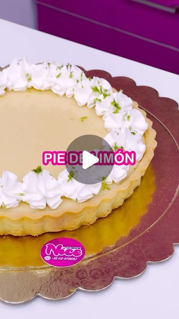 Nicelis Garrido | Recetas | Decoración on Instagram: "¡Prepárate para una deliciosa experiencia en la cocina! 🍋✨ En esta ocasión, te compartimos nuestro amado tutorial de cómo hacer el irresistible Pie de Limón, el favorito de nuestro equipo Nice y de nuestros apreciados clientes. ❤️ Ingredientes para la galleta: 150 grs de margarina o mantequilla s/s 65 grs de azúcar pulverizada 1 yema de huevo (25 grs) 2 grs de sal 250 grs harina de trigo todo uso Molde para pie de 24 cm ❤️ Crema: 600 grs de leche condensada 150 grs de zumo de limón 4 yemas de huevo Para la presentación final, te sugerimos utilizar crema Chantilly, una boquilla 1M y espolvorear con ralladura de limón. ¡Un toque de perfección! ‌Te invitamos a que nos acompañes en este viaje culinario y que nos cuentes tus resultados. Pie, On Instagram