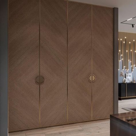 Wooden Wodrob, Veneer Shutter Wardrobe, Indian Cupboard Design For Bedroom, Marble Laminate Wardrobe, Wooden Wardrobe Design Bedroom Modern, Modern Classic Wardrobe Design, Veneer Wardrobe Design Bedroom, Wardrobe Groove Design, Indian Wardrobe Ideas Bedroom