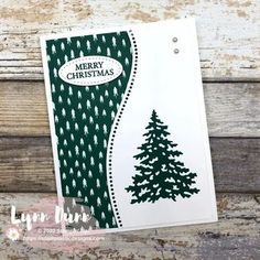 Easy Card Ideas, Christmas Card Making, Stamped Christmas Cards, Simple Christmas Cards, Christmas Card Inspiration, Homemade Christmas Cards, Stampin Up Christmas Cards, Christmas Tree Cards, Christmas Card Crafts