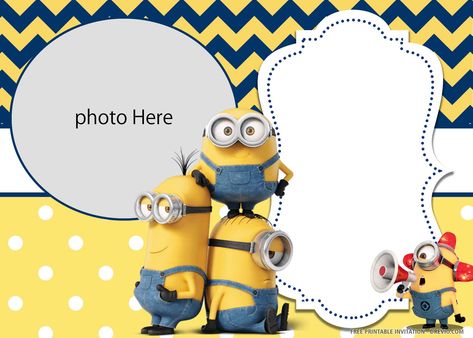 Nice (FREE PRINTABLE) – Yellow Minions Birthday Invitation Templates #free #freeinvitation2019 #birthday #disney #invitations #invitationtemplates Minion Printables Templates, Minion Birthday Invitations Template, Minion Invitation Template, Minion Birthday Party Invitations, Minion Template, Minion Party Invitations, Minion Birthday Card, Candyland Invitations, Charity Quotes