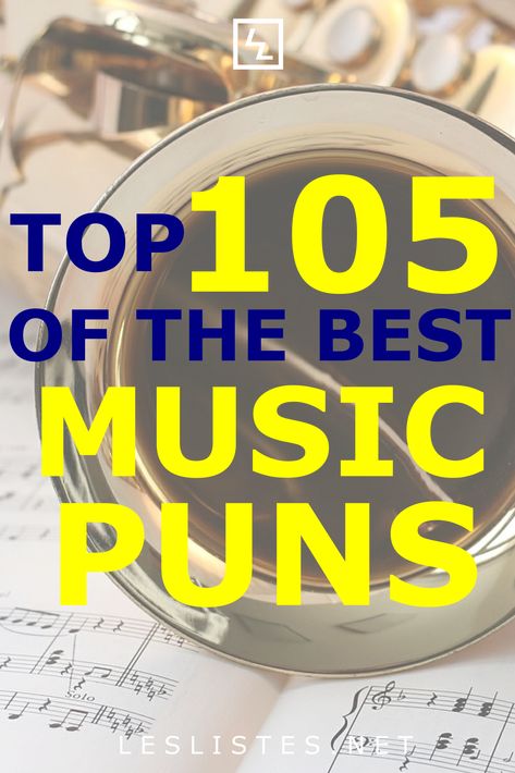 Music is a great a outlet to take in. Check the top 105 music puns and jokes that will have you rolling on the floor laughing. #music #jokes #musicpuns Music Puns Funny, Band Puns, Rolling On The Floor Laughing, Musician Jokes, Marching Band Jokes, Music Terms, Misheard Lyrics, Music Puns, New Age Music