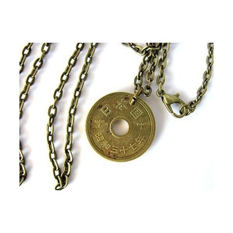 Japanese Coin NECKLACE Authentic 5 yen Pendant ($15) ❤ liked on Polyvore featuring jewelry, pendants, pendant jewelry, coin pendant, charm pendant and coin jewelry Jewelry Pendants, Coin Jewelry, Coin Necklace, Coin Pendant, Pendant Jewelry, Charm Pendant, Washer Necklace, Coin, Independent Design