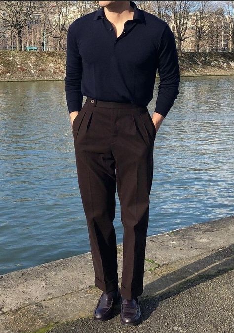 Italian Pants, Trousers Outfit Men, Gurkha Pants, Brown Pants Outfit, Formal Pant, Pant Trouser, Pants Outfit Men, Classy Outfits Men, Men Fashion Casual Shirts