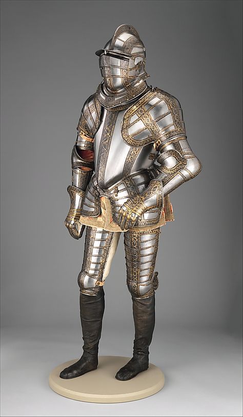 Armor of Sir James Scudamore  Jacob Halder  (English, master armorer at royal workshops at Greenwich, documented in England 1558–1608) Ancient Armor, Historical Armor, Number 11, Knight Armor, Arm Armor, Suit Of Armor, Medieval Armor, Medieval Knight, Fantasy Armor