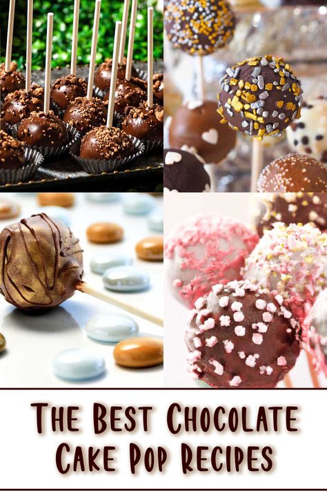 Delectable chocolate cake pop recipes for the perfect treat. Get creative with your baking and wow your family and friends with these amazing cake pop recipes. Stuffed Cake Pops, Dark Chocolate Cake Pops, Black Cakepops, Cake Pop Icing, Chocolate Cake Pops Recipe, Chocolate Cake Pop, Cake Pop Recipes, Brownie Cake Pops, Oreo Cake Pops