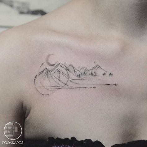 Mountain Range Tattoo by poonkaros Berg Tattoo, Mountain Range Tattoo, Meaningful Wrist Tattoos, Paris Tattoo, Word Tattoo, Wrist Tattoos For Guys, Fire Tattoo, Mountain Tattoo, Waves Tattoo